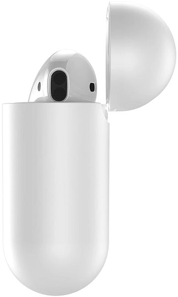Fülhallgató tok Baseus Woven Label Hook védőtok AirPods 1/2 Gen fehér / rózsaszín Jellemzők/technológia