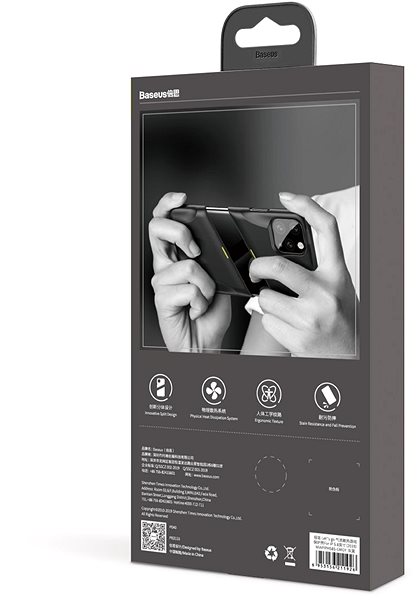 Telefon tok Baseus Airflow Cooling Game Protective Case Apple iPhone 11 Pro szürke/sárga tok ...