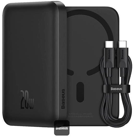 Power Bank Baseus Magnetic Mini Air 6000mAh, 20W black ...