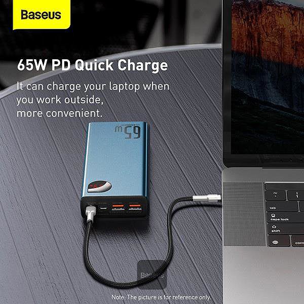 Powerbank Baseus Adaman Metall 20000 mAh, 65 W blau ...