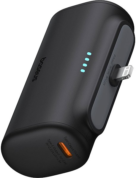 Powerbank Baseus Kompakt 5000 mAh, 20 W, mit Lightning-Anschluss schwarz ...