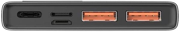 Powerbank Baseus Adaman Metal Digital Display Quick Charge Power Bank 22,5 W 10000 mAh Tarnish Možnosti pripojenia (porty)