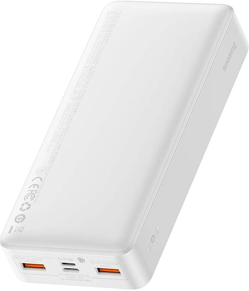 Powerbanka Baseus Bipow Digital Display Fast Charge Power Bank 20000mAh 20W White  Overseas Edition (With Simpl ...
