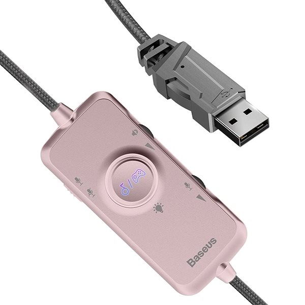 Gaming Headphones Baseus GAMO Immersive Virtual 3D Pink Features/technology