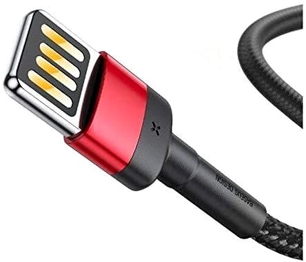 Data Cable Baseus Cafule Lightning Cable Special Edition 2.4A, 1M, Red + Black Connectivity (ports)
