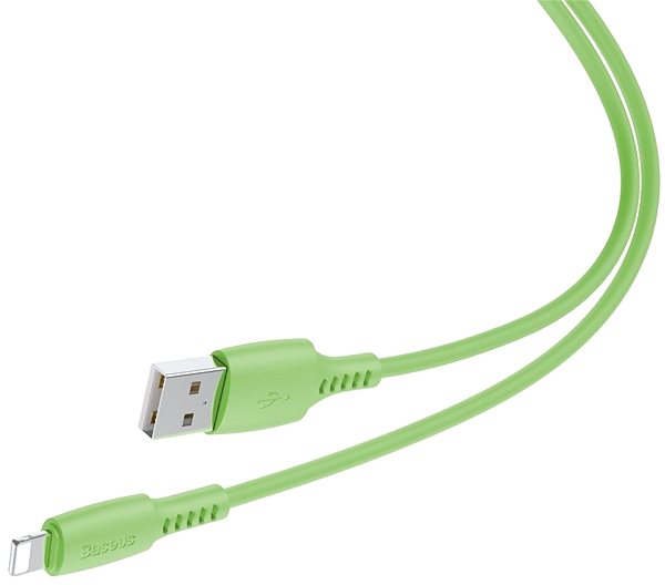 Datenkabel Baseus Colourful Lightning Cable 2.4A 1.2m Green Anschlussmöglichkeiten (Ports)