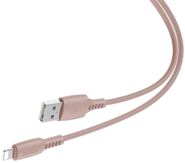 Data Cable Baseus Colorful Lightning Cable, 2.4A, 1.2m, Pink Connectivity (ports)