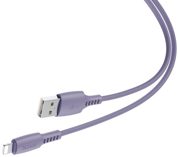 Datenkabel Baseus Colourful Lightning Cable 2.4A 1.2m Purple Anschlussmöglichkeiten (Ports)