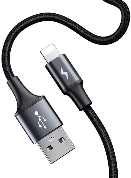 Data Cable Baseus Special Lightning Data Cable + 2x USB for Backseat of Car, Black Connectivity (ports)