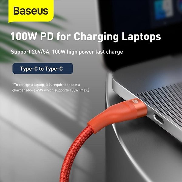 Datenkabel Baseus Flash Series Data Cable USB + Type-C to Micro USB + Lightning + USB-C 100 W 1,2 m Orange Anschlussmöglichkeiten (Ports)