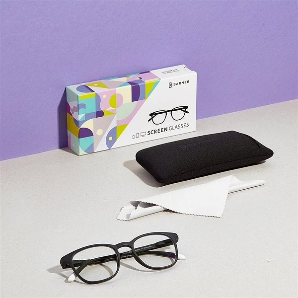 Monitor szemüveg Barner Chroma Dalston Black Noir Csomag tartalma