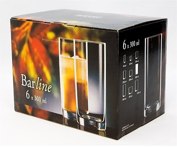 Pohár Crystalex vizespoharak HB BARLINE 300ml 6db 6db ...
