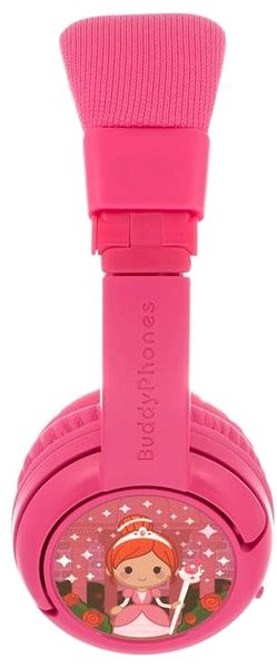 Wireless Headphones BuddyPhones Play+, Pink Lateral view