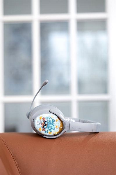 Vezeték nélküli fül-/fejhallgató BuddyPhones Cosmos+ világosszürke ...
