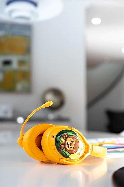 Vezeték nélküli fül-/fejhallgató BuddyPhones Cosmos+, sárga ...