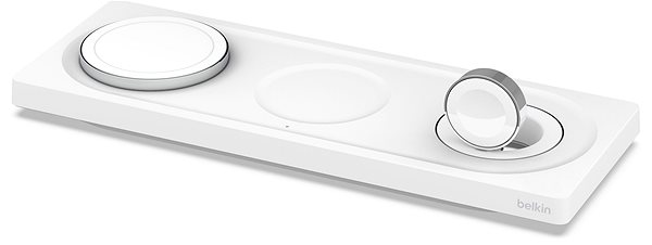 MagSafe bezdrôtová nabíjačka Belkin BOOST CHARGE PRO MagSafe 3 v 1 Bezdrôtová nabíjacia podložka pre iPhone/Apple Watch/AirPods, biela ...