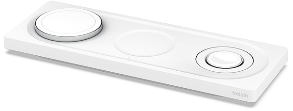 MagSafe bezdrôtová nabíjačka Belkin BOOST CHARGE PRO MagSafe 3 v 1 Bezdrôtová nabíjacia podložka pre iPhone/Apple Watch/AirPods, biela ...