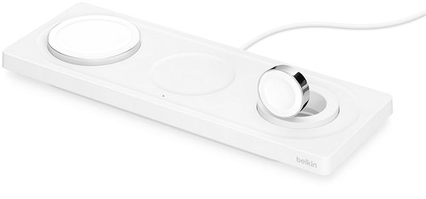MagSafe Wireless Charger Belkin BOOST CHARGE PRO MagSafe 3in1 Wireless Charging for iPhone/Apple Watch/AirPods, White ...