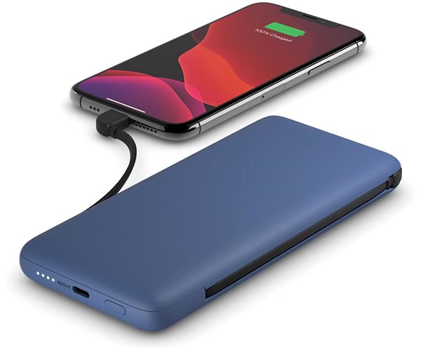 Power bank Belkin BOOST CHARGE Plus 10K USB-C Power Bank with Integrated Cables - Blue ...