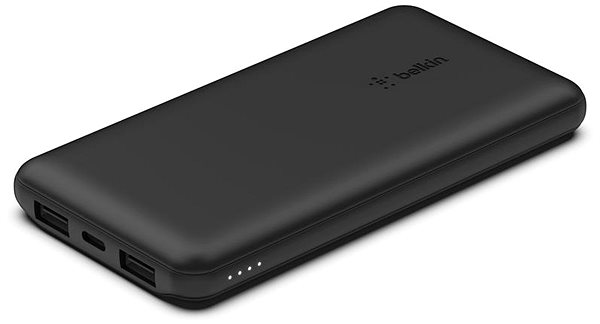 Powerbank Belkin Boost Charge 10000 mAh + USB-C 15 W – Dual USB-A – 15 cm USB-A to C Cable, Black ...