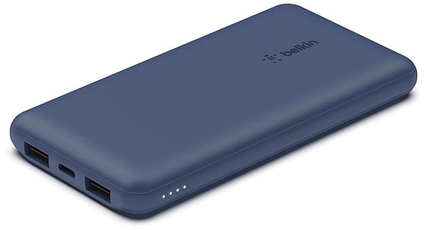 Powerbank Belkin Boost Charge 10000 mAh + USB-C 15 W - Dual USB-A – 15 cm USB-A to C Cable, Blue ...