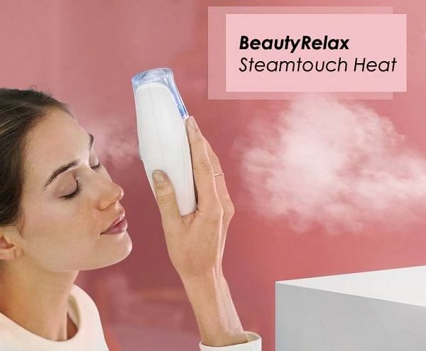 Massagegerät BeautyRelax Gesichtssauna in tragbarer Steamtouch Heat Ausführung ...
