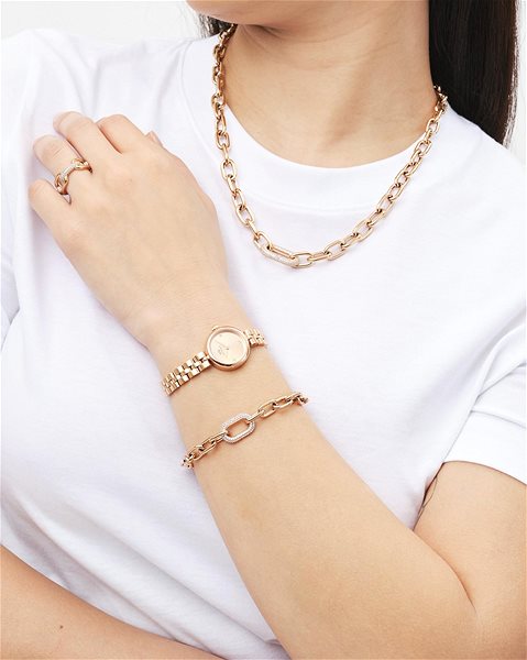 Daniel Wellington Crystal Link steel ring DW00400578 size 50.