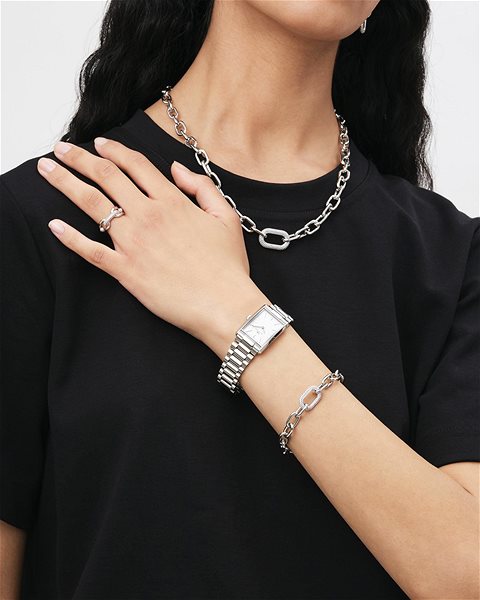 Daniel Wellington Crystal Link steel ring DW00400614 size 50.