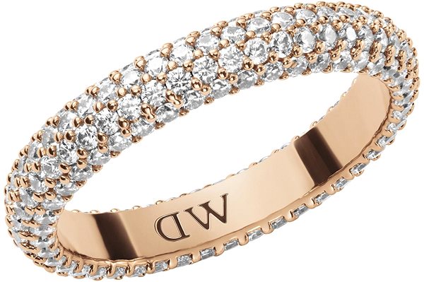 Daniel Wellington steel Pavé ring DW00400630 size 52.