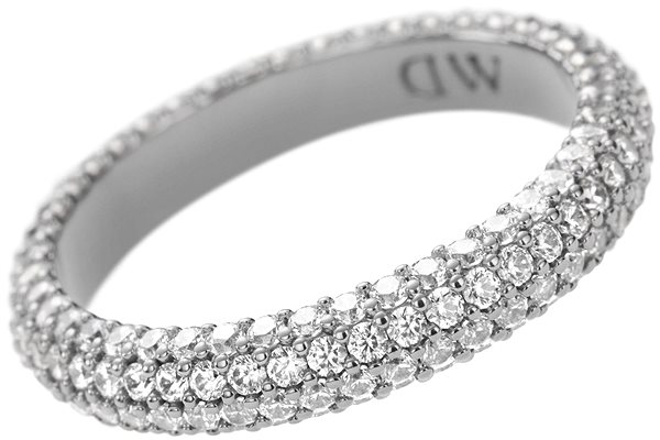 Daniel Wellington steel Pavé ring DW00400659 size 50.