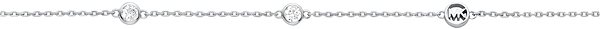 Michael Kors Women's Silver Necklace MKC1714CZ040.