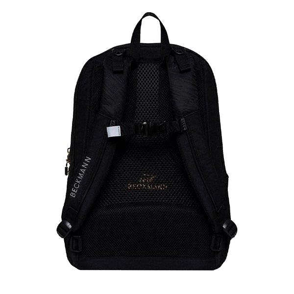 School backpack BECKMANN School backpack Sport Black Gold 30 l .