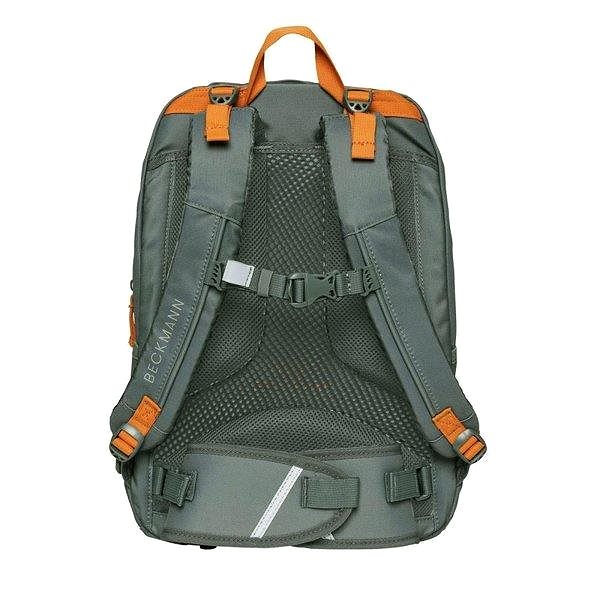 School backpack BECKMANN School backpack Sport Green Orange 30 l .