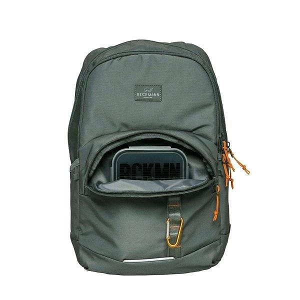 School backpack BECKMANN School backpack Sport Green Orange 30 l .