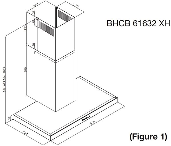 Extractor Hood BHCB61632XH Technical draft