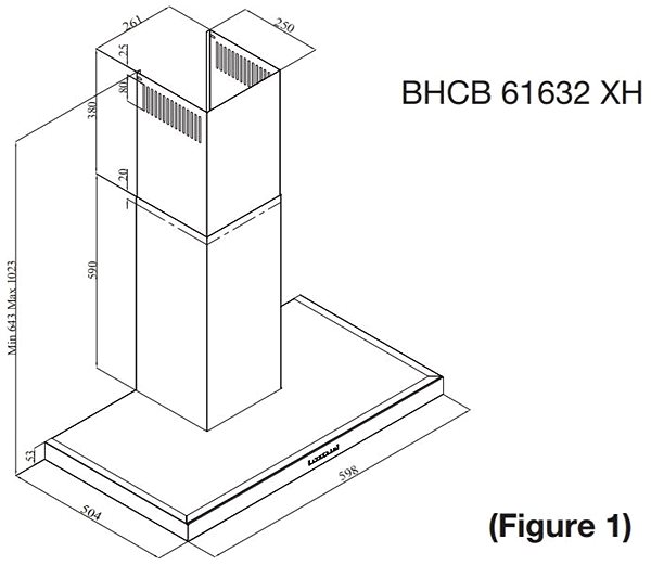 Extractor Hood BHCB91632X Technical draft