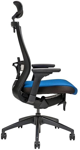 Office Chair Bestuhl MERENS blue with headrest ...