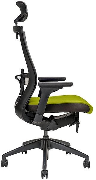 Office Chair Bestuhl MERENS green with headrest ...
