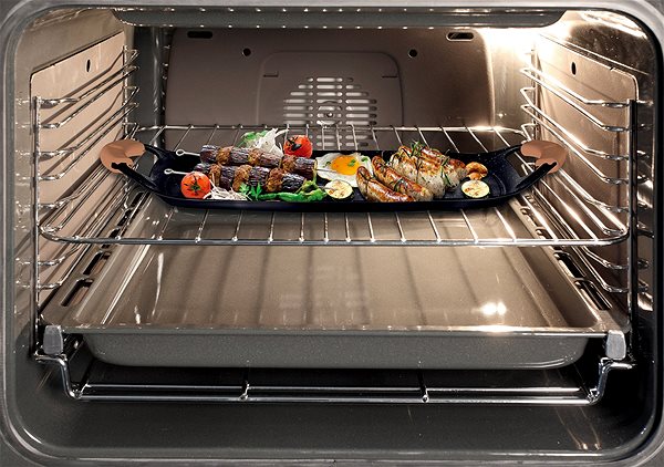 Pan BerlingerHaus Grilling Pan, with Marble Coating, Rosegold Metallic Line, 36cm ...