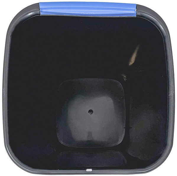 Rubbish Bin Belli E Forti RECYCLING sorted waste bin, black, plastic, blue lid, 50 l ...