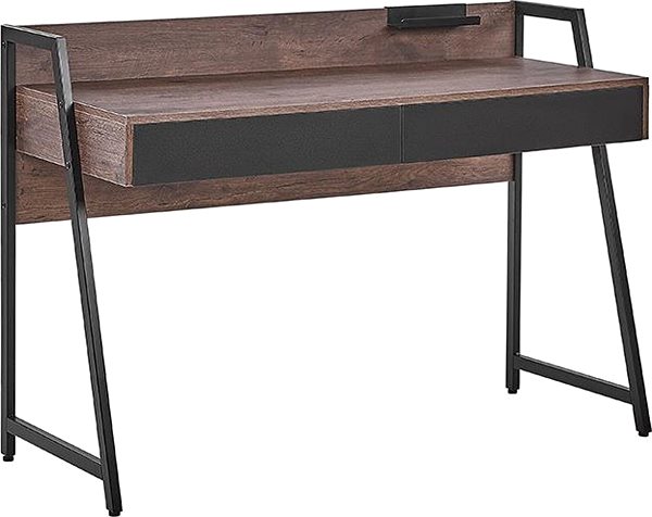 Písací stôl Stolík z tmavého dreva 120 × 50 cm 2 zásuvky HARWICH, 207352 ...