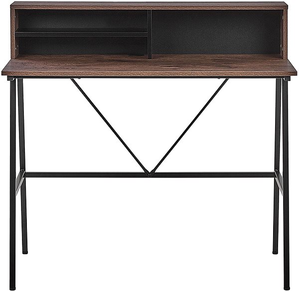 Písací stôl Stôl tmavé drevo 100 × 50 cm HARISON, 207354 ...