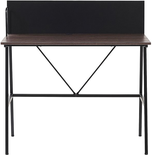 Písací stôl Stôl tmavé drevo 100 × 50 cm HASTINGS, 207355 ...