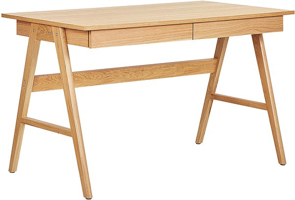 Písací stôl Písací stôl 120 × 70 cm svetlé drevo SHESLAY, 244321 ...