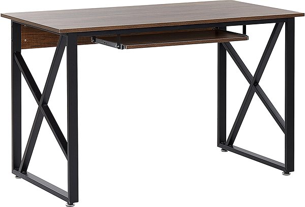Písací stôl Písací stôl 120 × 60 cm tmavé drevo DARBY, 247978 ...