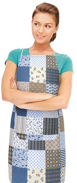Kötény BELLATEX kötény, Adela 67 × 84 cm 7750/240, patchwork kék ...