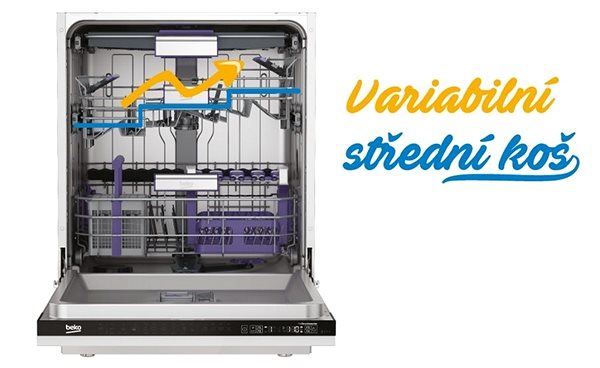 Narrow Built-in Dishwasher BEKO DIS26021 Features/technology
