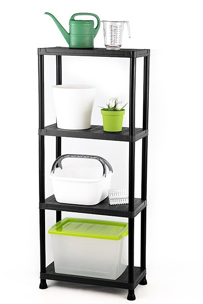 Shelving Unit Benco Plastic shelf 80 × 30 × 138 cm , 4 shelves ...