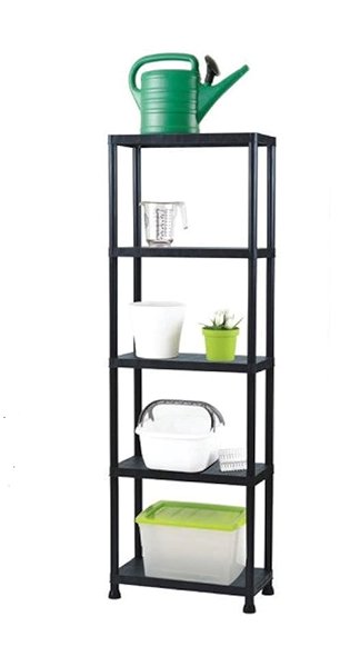 Shelving Unit Benco Plastic shelf 80 × 30 × 181 cm, 5 shelves ...