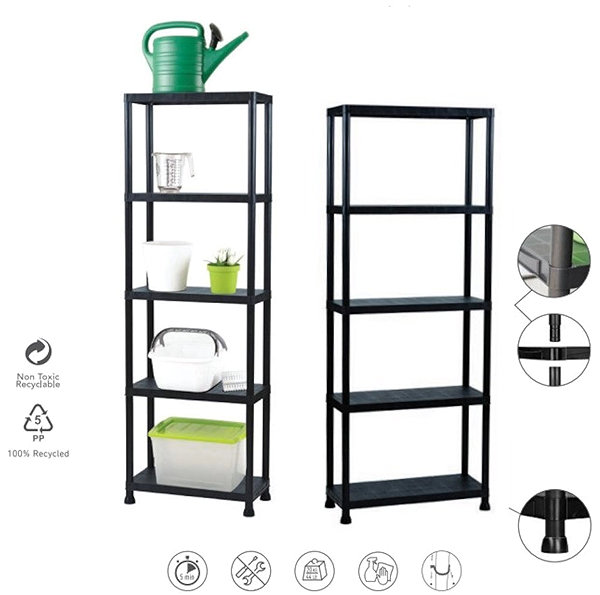 Shelving Unit Benco Plastic shelf 80 × 30 × 181 cm, 5 shelves ...
